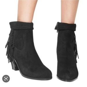 Sam Edelman Fringe Boots Size 6